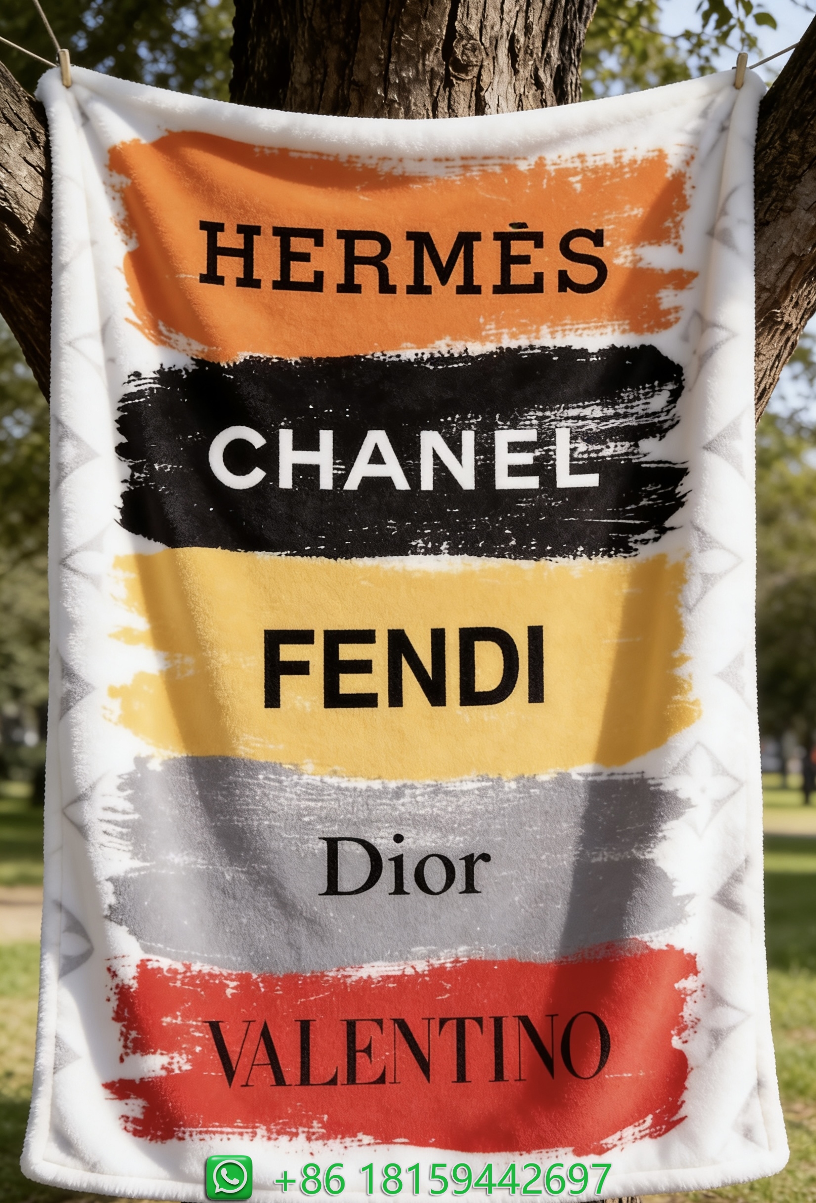 Hermes Throw Blankets
